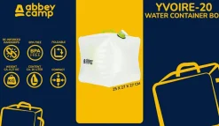 Abbey Camp watercontainer met Grepen - 20 Liter