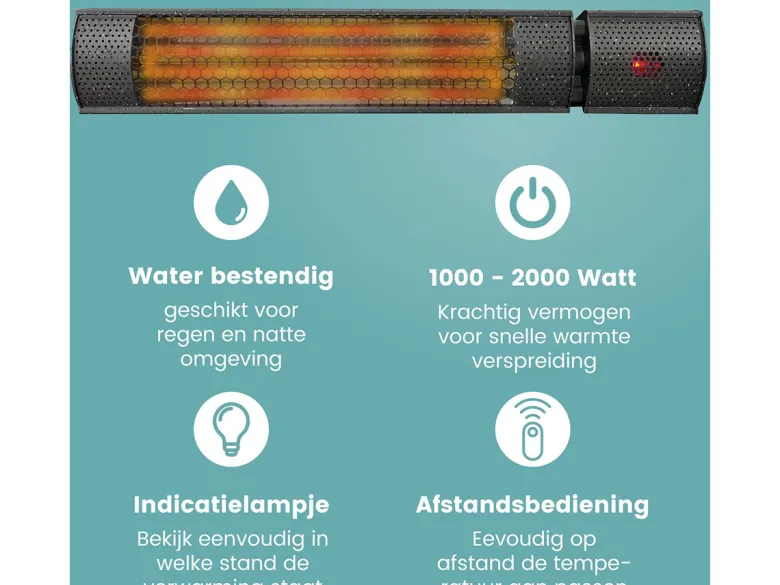 AirKing 2000 watt Infrarood terrasverwarmer
