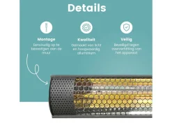 AirKing 2000 watt Infrarood terrasverwarmer