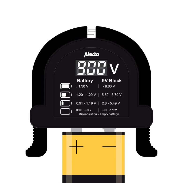 Alecto BTT2 Compacte universele batterijtester