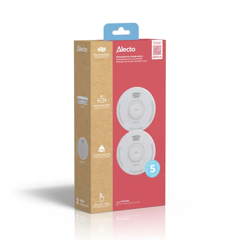 Alecto SD530 rookmelder - Set van 2