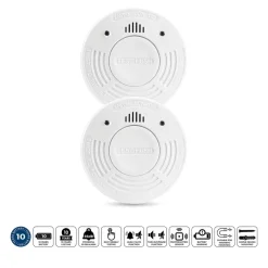 Alecto SD1010 rookmelder - Set van 2