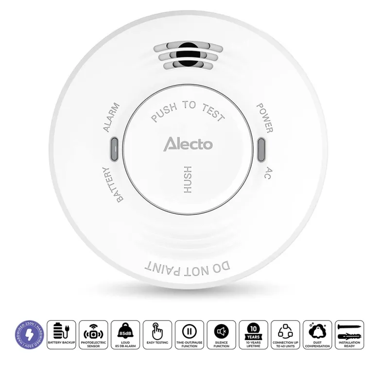 Alecto SDV10 rookmelder - White