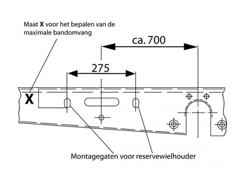AL-KO type C reservewielhouder