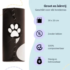 All 4 Pets Supply afbreekbare hondenpoepzakjes - 320 stuks