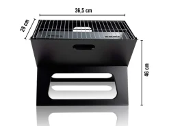 Alpina draagbare barbecue - Black