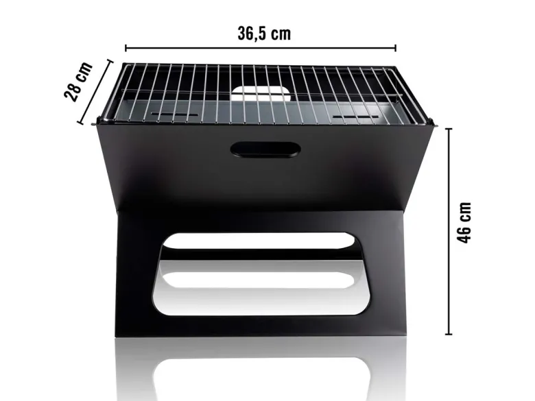 Alpina draagbare barbecue - Black