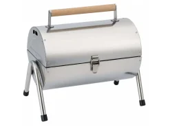 Alpina draagbare tafel houtskool barbecue - Silver