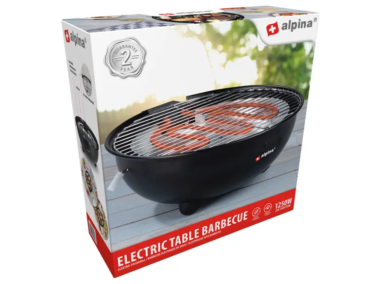 Alpina elektrische tafel barbecue