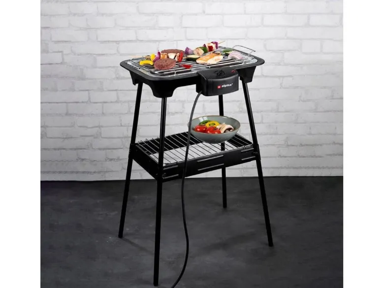 Alpina 2000W 2-in-1 elektrische barbecue