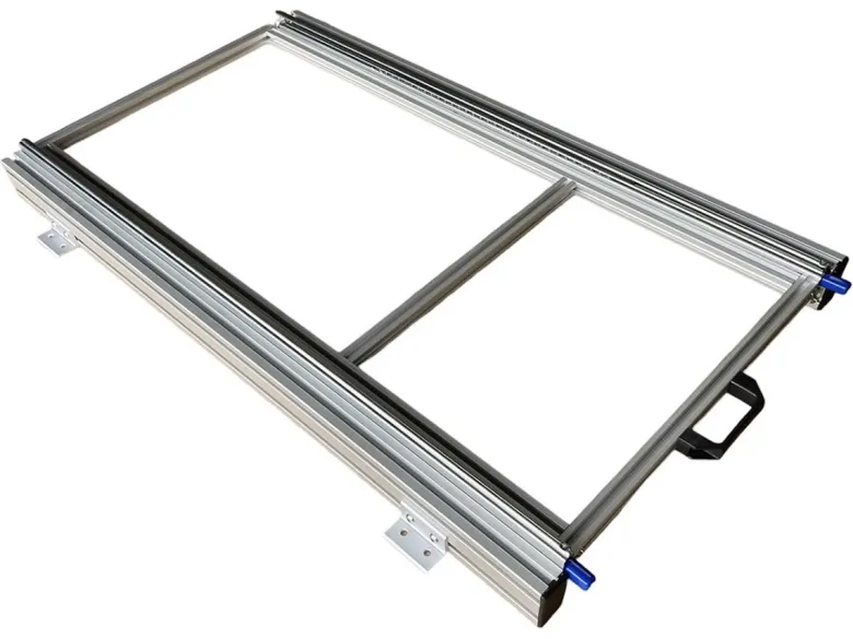 Aluminium 130 kg 90 x 40 cm camper schuifframe