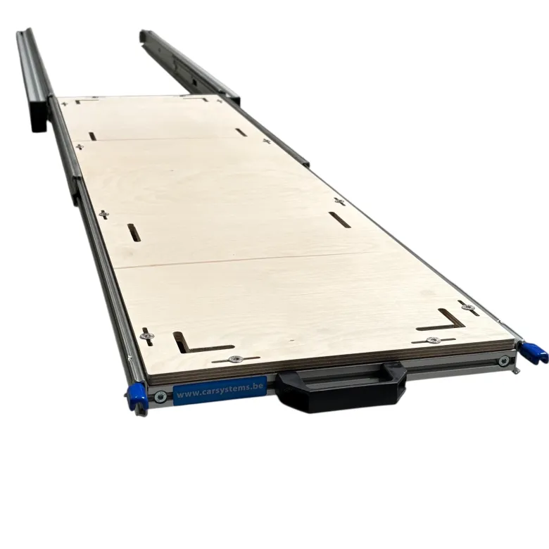 Aluminium schuifframe camper 120x30 cm met 9 mm multiplex