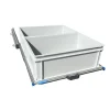 Aluminium schuifframe 80x60 cm met 2 open bakken