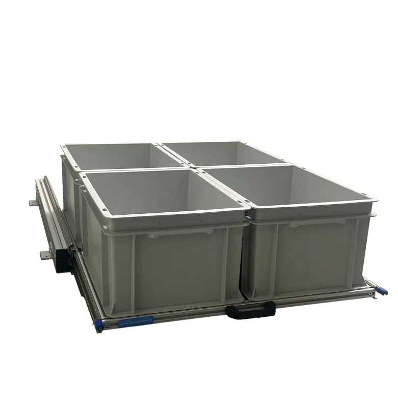 Aluminium schuifframe 80x60 cm met 4 open bakken