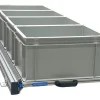 Aluminium schuifframe 120x40 cm met 4 open bakken