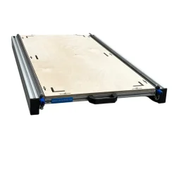 Aluminium schuifframe 80x60 cm met 9 mm multiplex vloerplaat