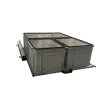 Aluminium schuifframe 80x60 cm met 3 bakken en deksel