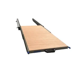 Aluminium 90x40 cm camper schuifframe met vloerplaat