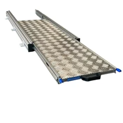 Aluminium 120x30 cm camper schuifframe met traanplaat