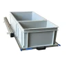 Aluminium 90x40 cm schuifframe met 2 open bakken