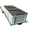 Aluminium 90x40 cm schuifframe met 3 bakken en deksel