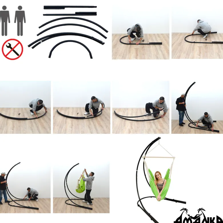 AMANKA 210 cm vrijstaande hangstoelframe