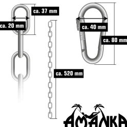 AMANKA 230 kg hangstoel bevestiging