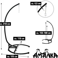 AMANKA tot 150 kg Buiten & Binnen hangstoelframe
