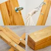 AMANKA 200x120 beige hangmat met houten frame