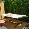 AMANKA 200 x 120 hangmat met frame - White
