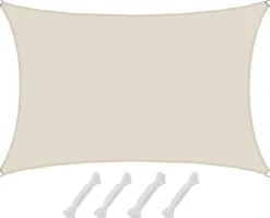AMANKA 1x2m beige Polyester waterdicht schaduwdoek