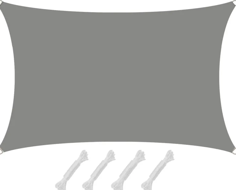 AMANKA 1x2m grijs Polyester waterdicht schaduwdoek