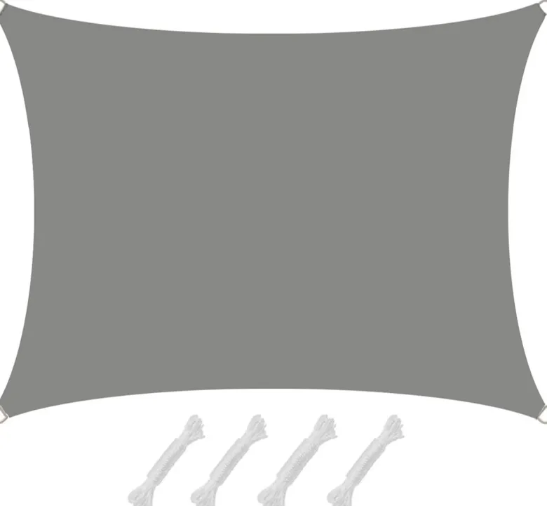 AMANKA 1,5x2m grijs Polyester waterdicht schaduwdoek