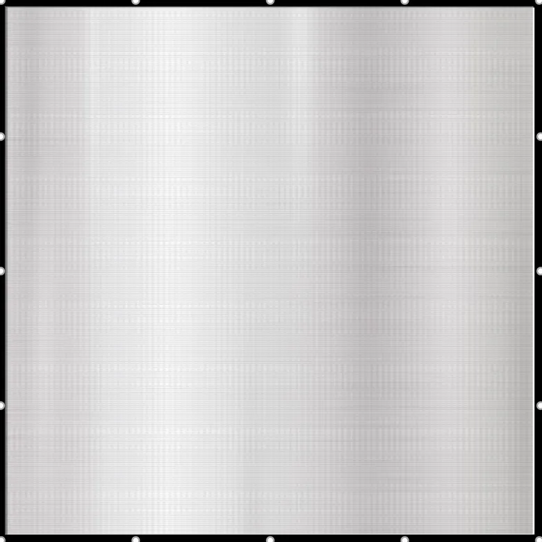 AMANKA 2x2 reflecterend aluminium schaduwdoek