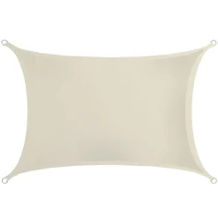 AMANKA 2 x 3 waterafstotende polyester schaduwdoek - Beige