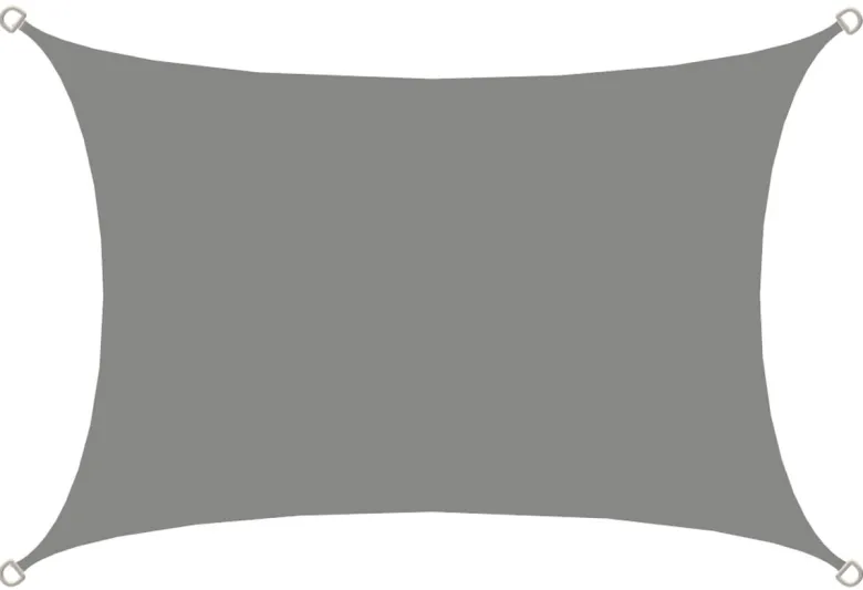 AMANKA 2 x 3 waterafstotende polyester schaduwdoek - Grey