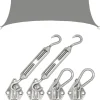 AMANKA 2 x 3 waterdicht schaduwdoek met bevestigingsset - Grey