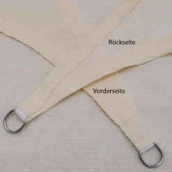 AMANKA 2 x 2 x 2 HDPE schaduwdoek - Beige