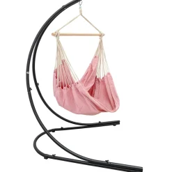 AMANKA XXL hangstoel met hangstoelframe - Light Pink