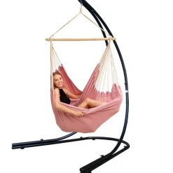 AMANKA XXL hangstoel met hangstoelframe - Light Pink