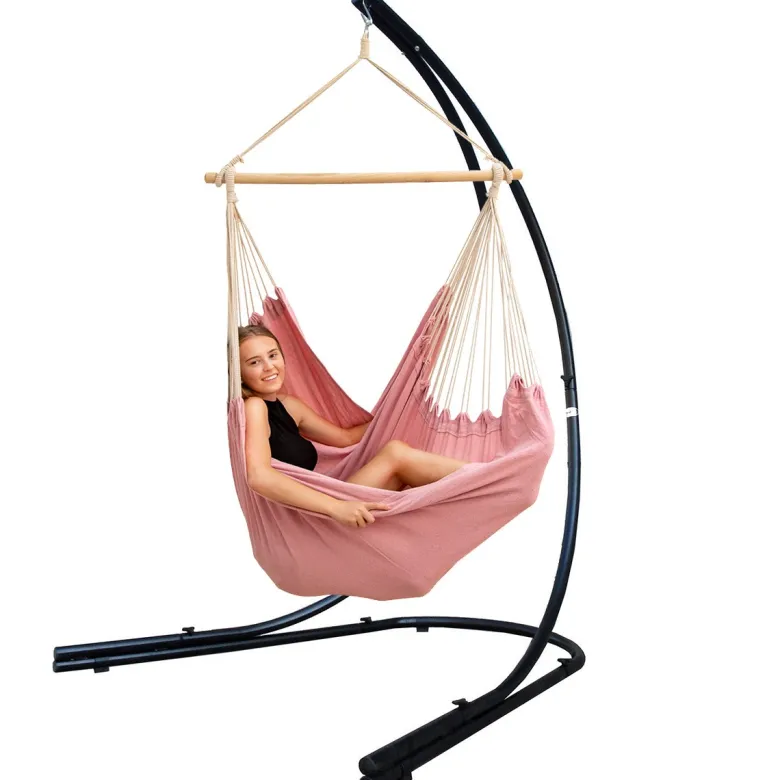 AMANKA XXL hangstoel met hangstoelframe - Light Pink