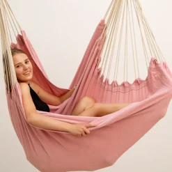 AMANKA XXL hangstoel met hangstoelframe - Light Pink