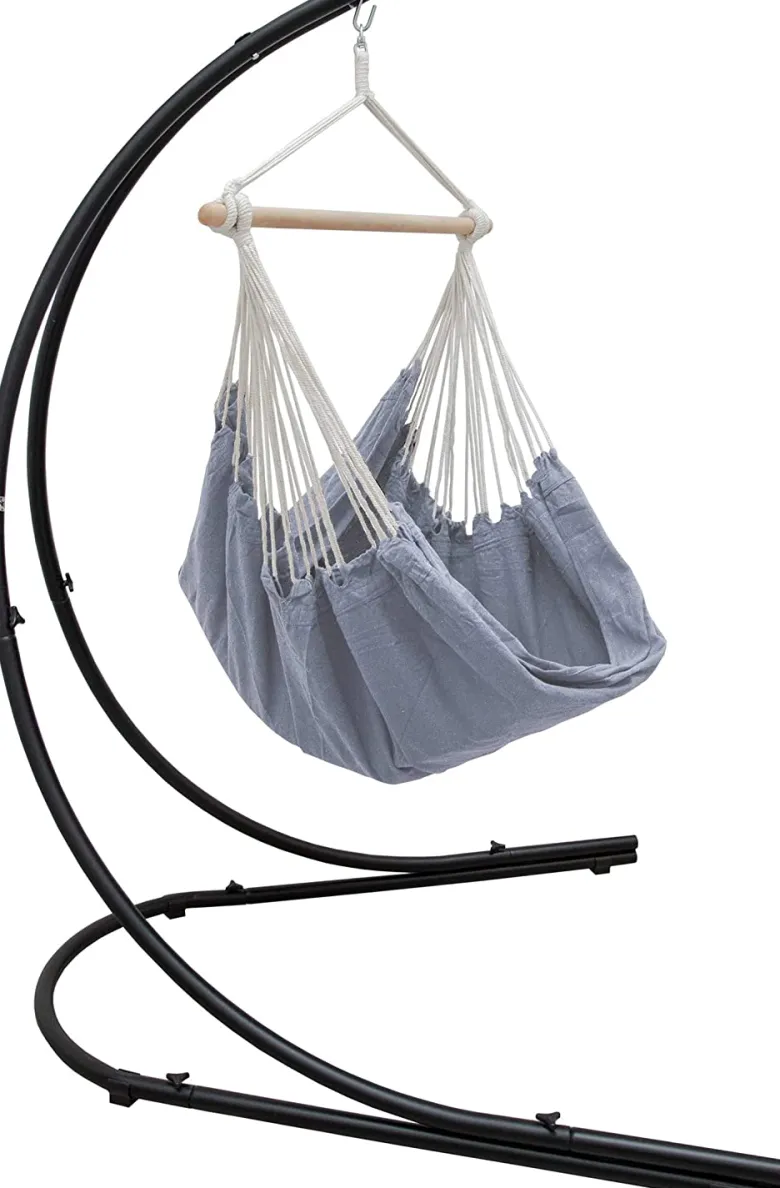 AMANKA XXL hangstoel met hangstoelframe - Grey