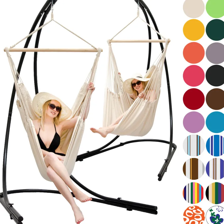 AMANKA XXL hangstoel met hangstoelframe - Grey