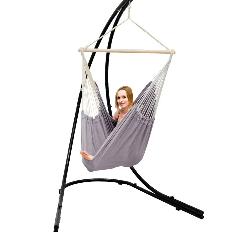 AMANKA XXL hangstoel met hangstoelframe - Grey