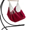 AMANKA XXL hangstoel met hangstoelframe - Red