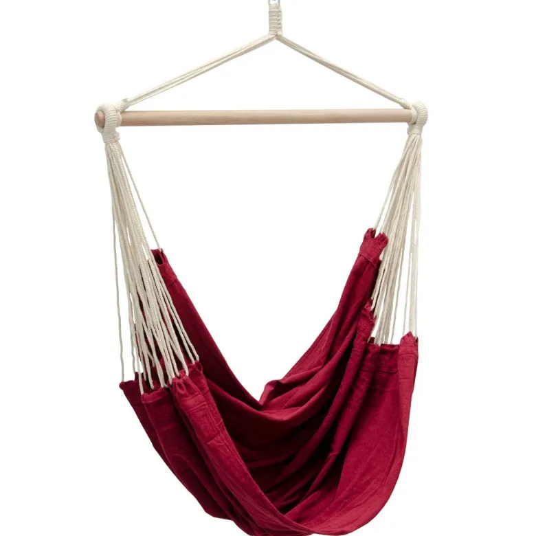 AMANKA XXL hangstoel met hangstoelframe - Red