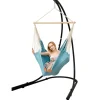 AMANKA XXL hangstoel met hangstoelframe - Turquoise