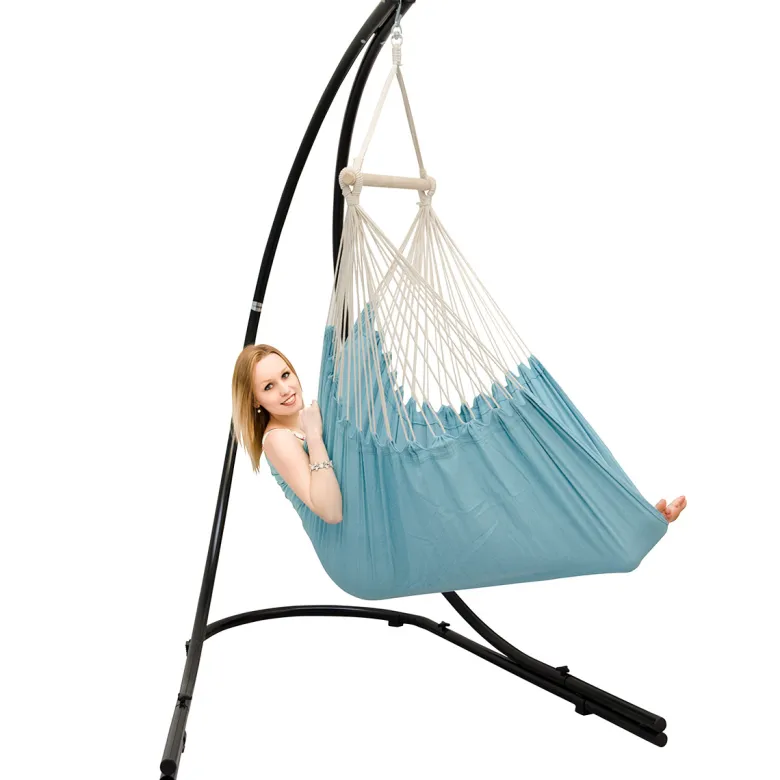 AMANKA XXL hangstoel met hangstoelframe - Turquoise