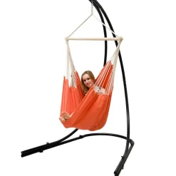 AMANKA XXL hangstoel met hangstoelframe - Orange